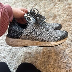 New Balance Knit Foam Running Shoes - Black & Gray